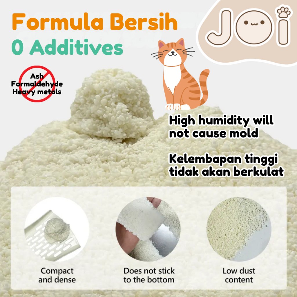 Joi Pet Unscented Cassava Cat Litter (2kg) - Image 3