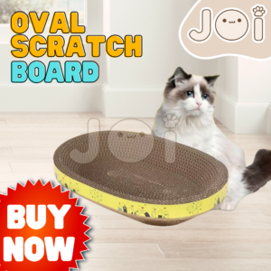 Joi Pet Oval Cat Scratcher Board Big Size