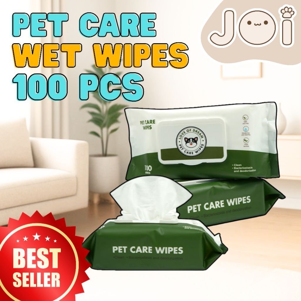 Joi Pet Wet Wipes 100pcs Unscented